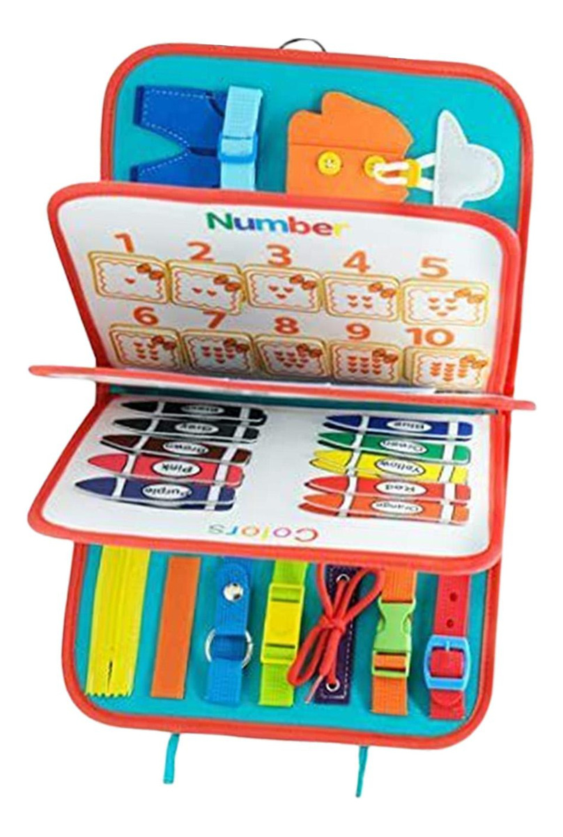 Montessori Toddler Busy Board Aprendizagem Educacional - Imagem 5