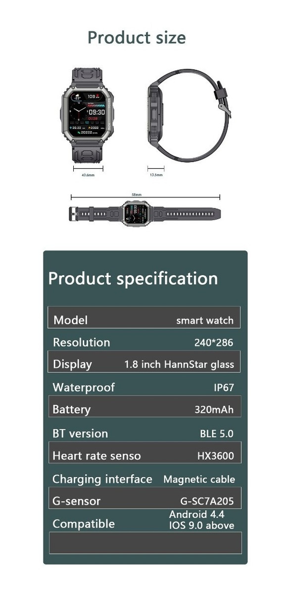 Relógio Esperto Fazer/responder Chamada Fitness Watch Para A - Imagem 4