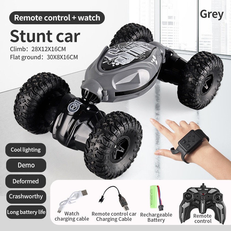Veículo Elétrico Rc De Duplo Controle Com Roda De Acrobacias