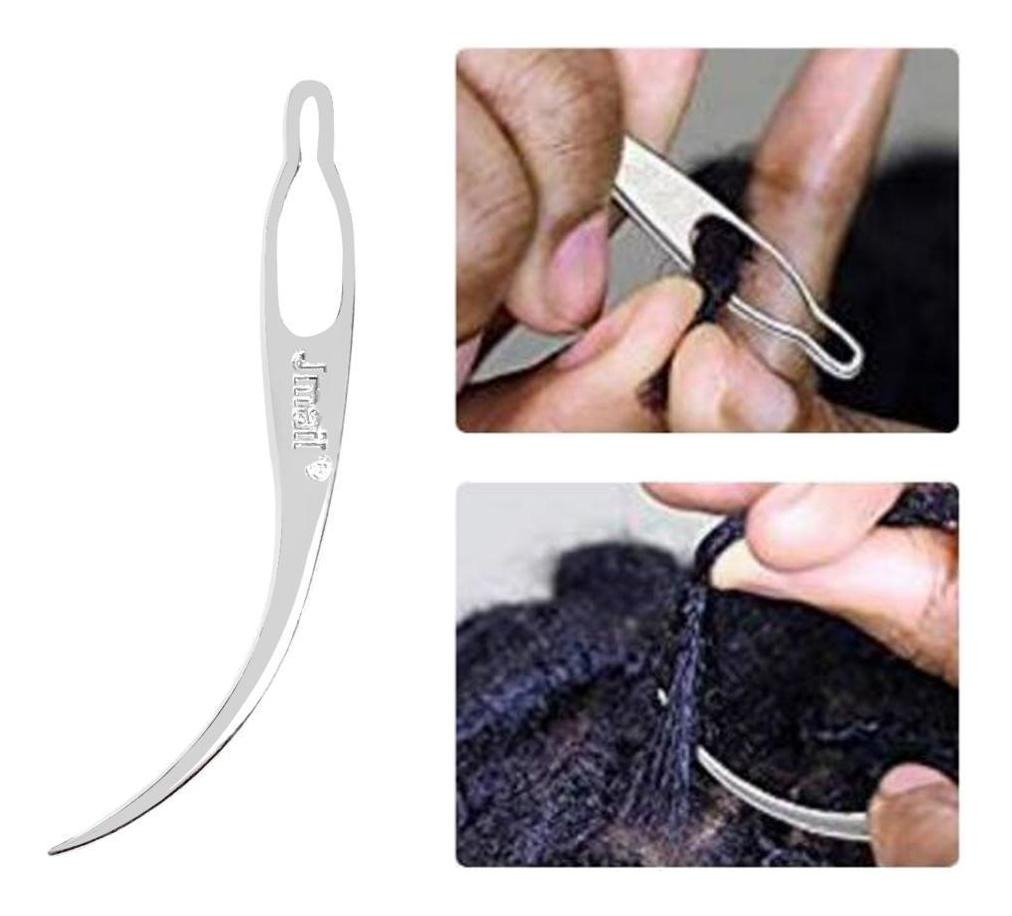Ferramenta Para Fazer Perucas E Dreadlocks Com Agulha Prata - Imagem 3