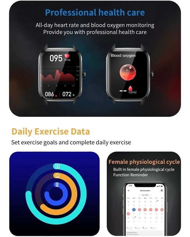 Smartwatch Bluetooth Voice Assistant Smart Watch Men 1.9 - Imagem 6