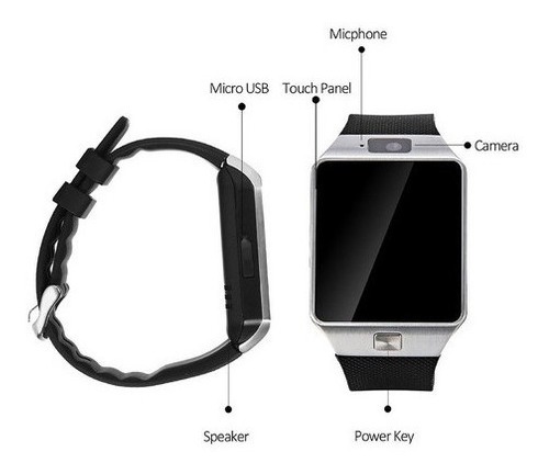 Relógio De Telefone Celular Dz09 Chip Inteligente Smartwatch - Imagem 6