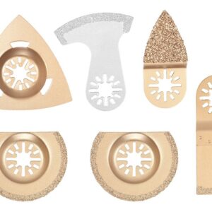 6 Pcs Mix Oscilante Serra Qua Kit Multi Ferramenta Carbide R