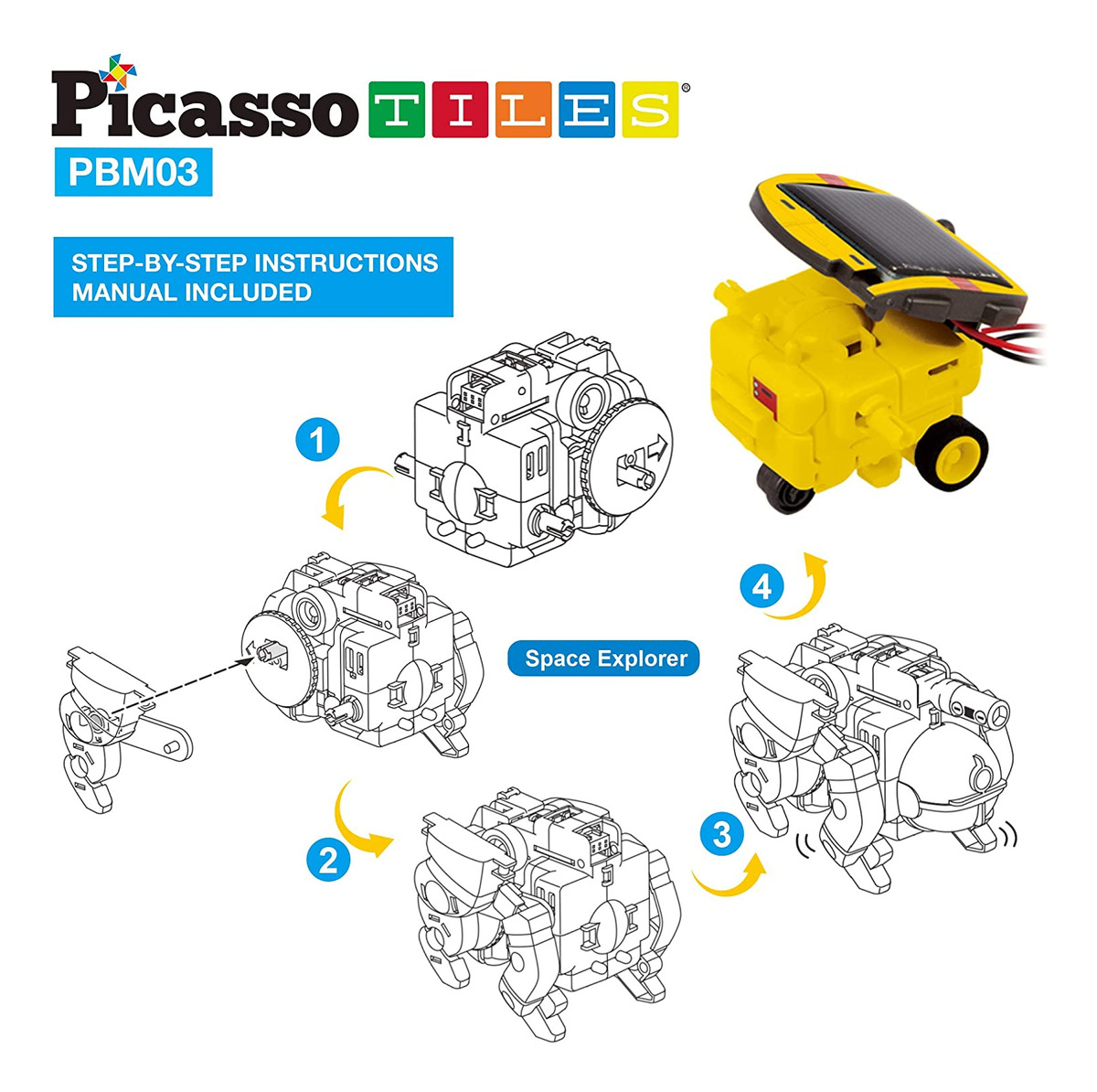 Robô Espacial Educativo Movido A Energia Solar Picassotiles - Imagem 10