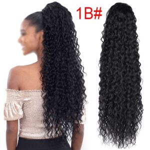 80cm Curvado Rabo Peruca De Fibra Longa Peruca Encaracolada