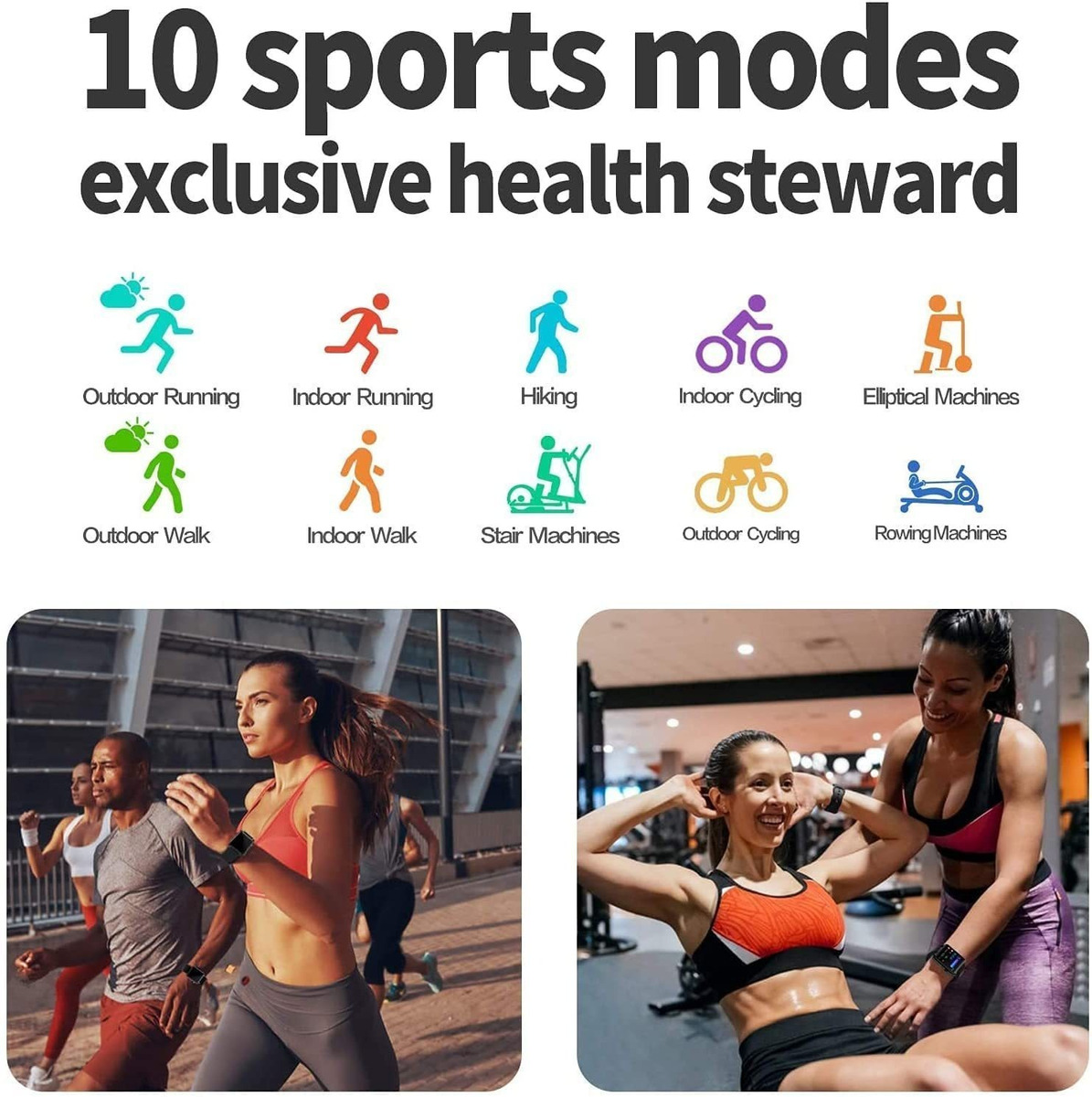 Smartwatch De Fitness Para Telefones iPhone E Andro - Imagem 5