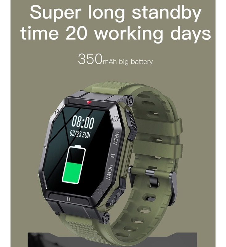 Smartwatch K55, Relógio Esportivo, Monitoramento Da - Imagem 4