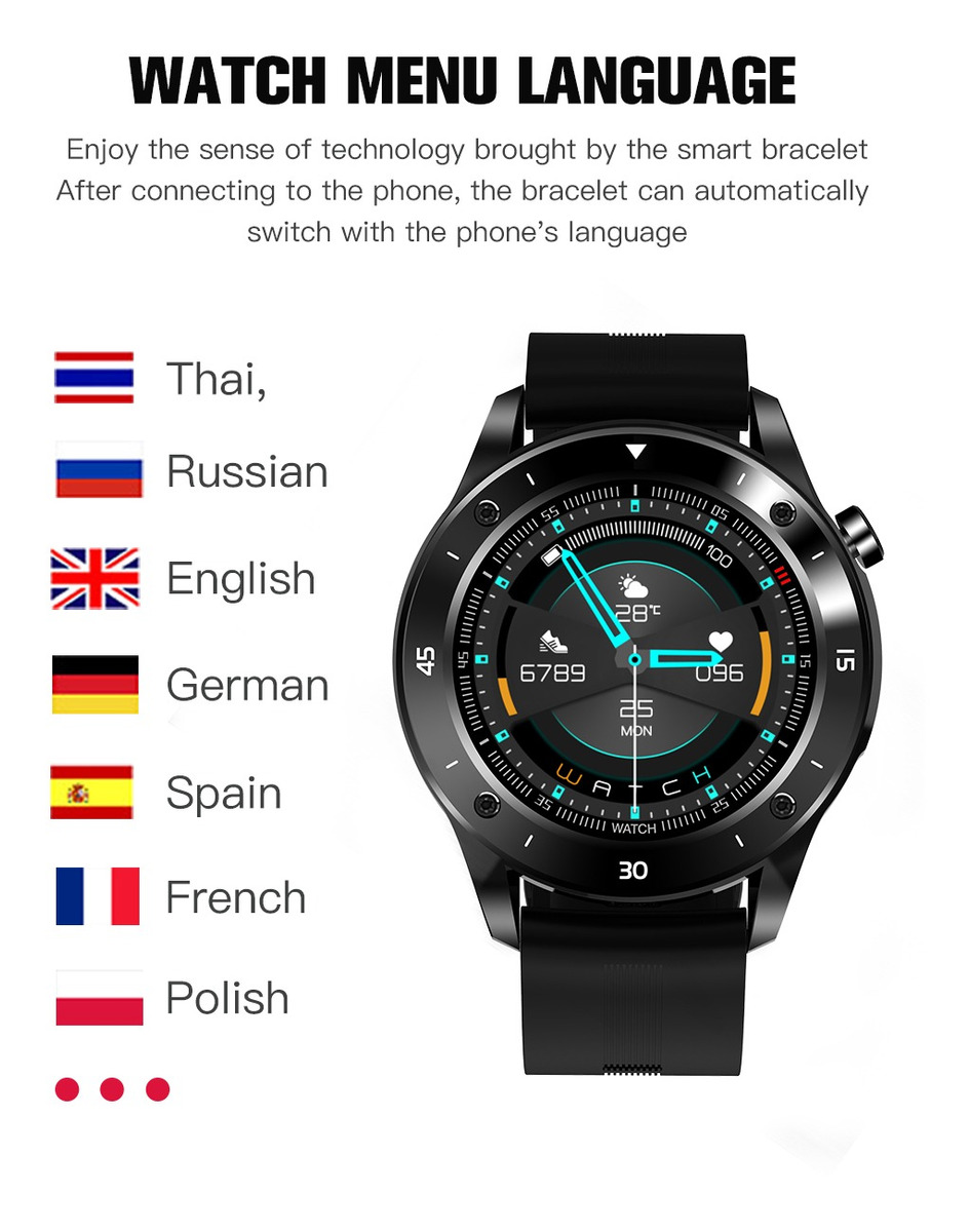 Bluetooth F22s Sport Smart Relógios Pressão Arterial - Imagem 5