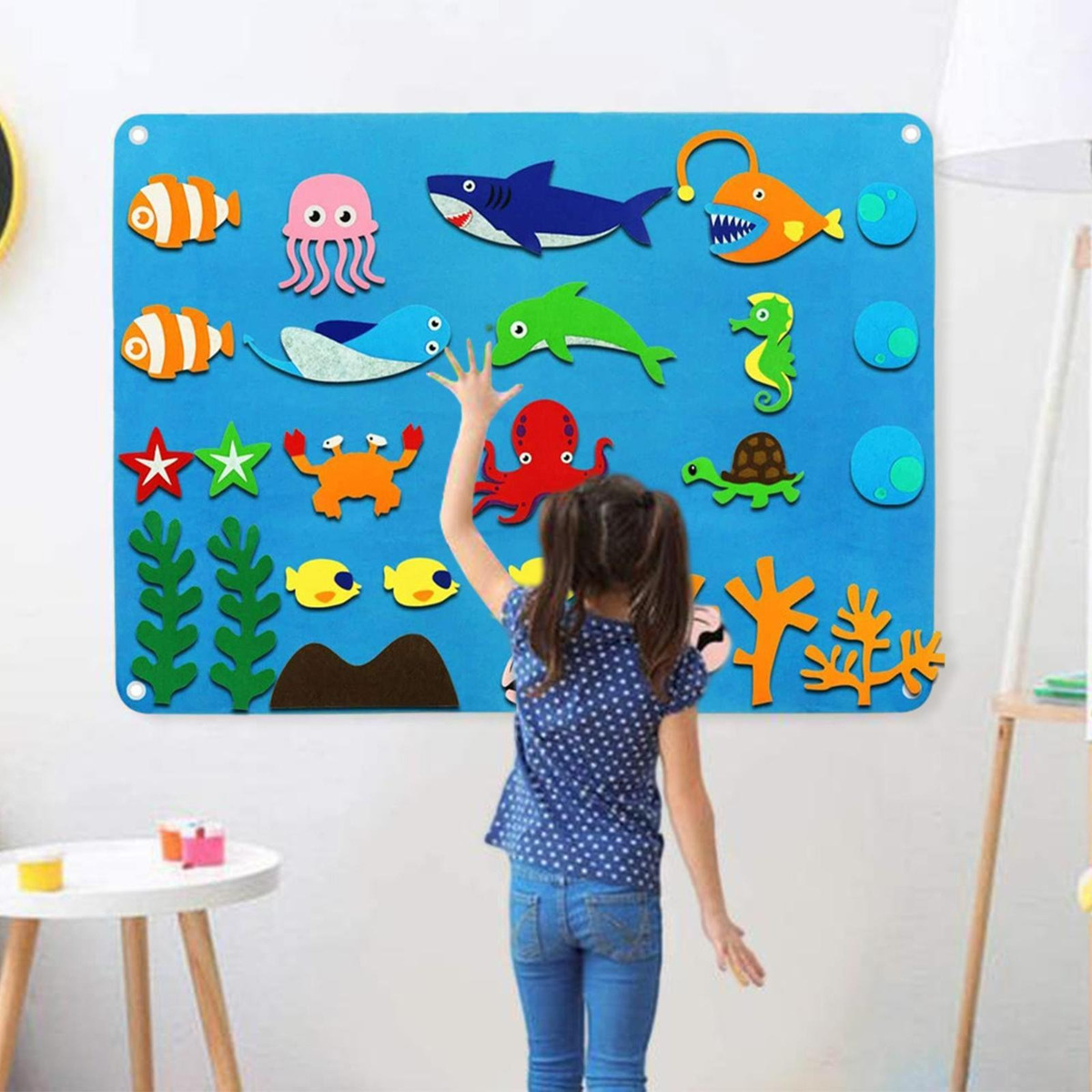 De Tabuleiro De Feltro Montessori Diy Tabuleiros De Feltro - Imagem 20