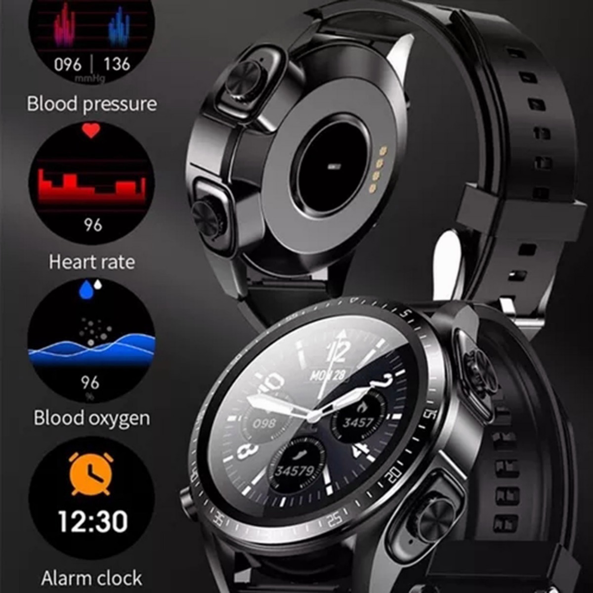 Smart Watch Tws 2 Em 1 Fones De Ouvido Sem Fio Bluetooth - Imagem 6