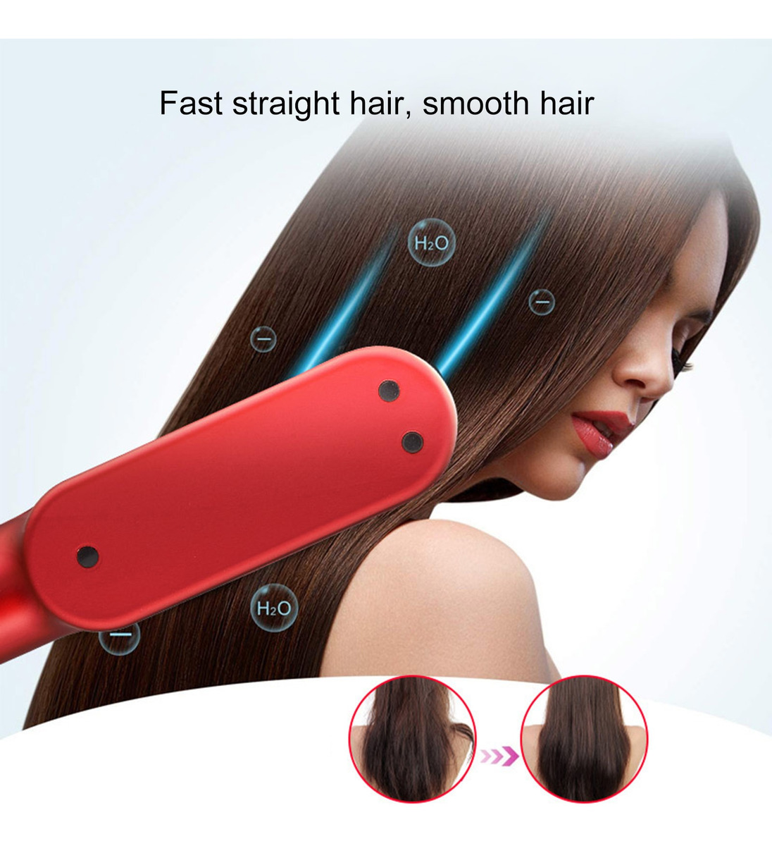 Alisador De Cabelo E Chapinha Sem Fio Recarregável Em Linha - Imagem 3