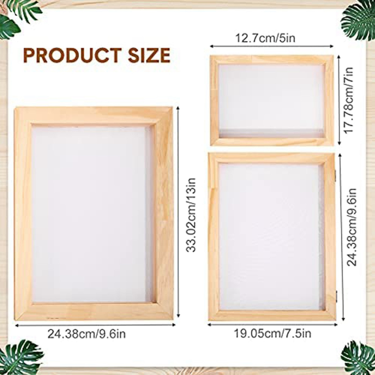 Kit De Tela Para Fabricação De Moldes De Papel De Madeira De - Imagem 5