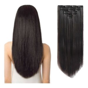 7 Conjuntos De Perucas Femininas De Cabelo Comprido
