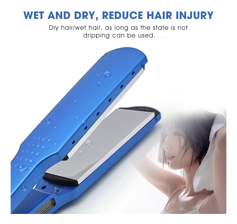 Alisador De Cabelo Molhado E Seco Blue Nano Titanium - Imagem 4