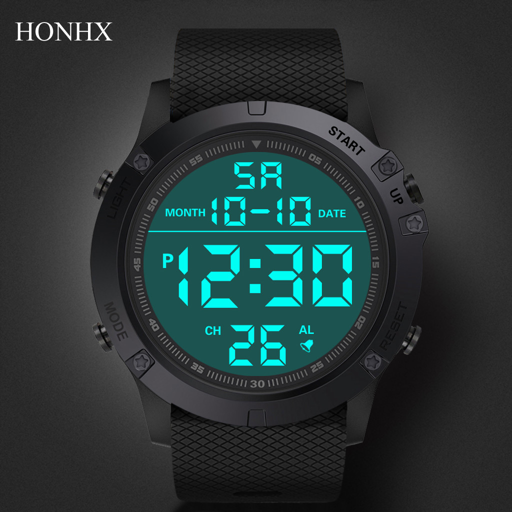 Relógio Masculino P Relógio Esportivo Militar Led Digital Re - Imagem 4