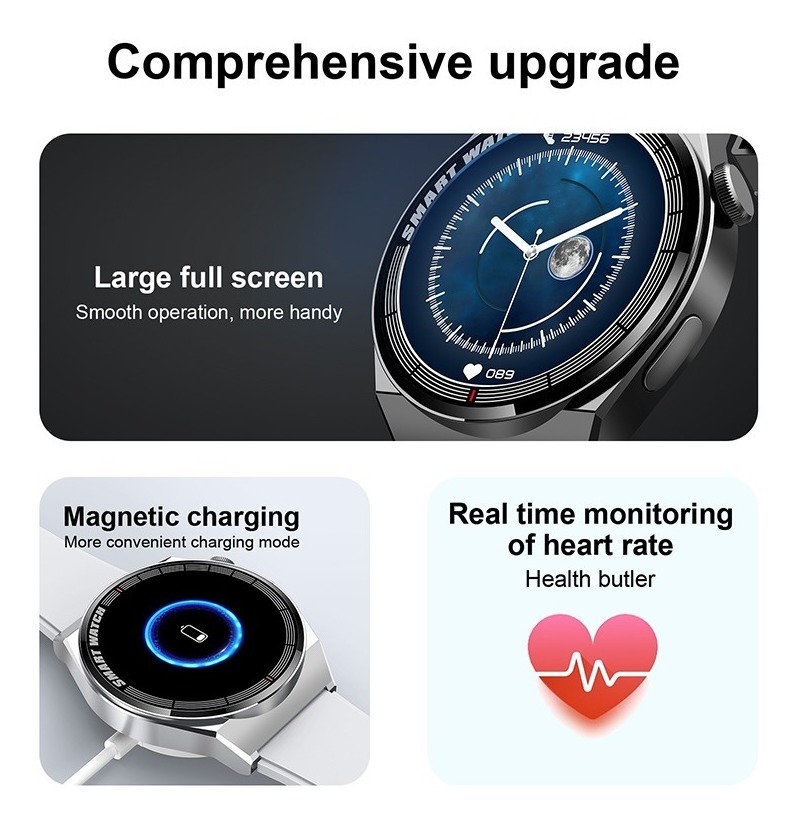 Smartwatch Masculino Bluetooth Call Waterproof Sport Smart W - Imagem 3