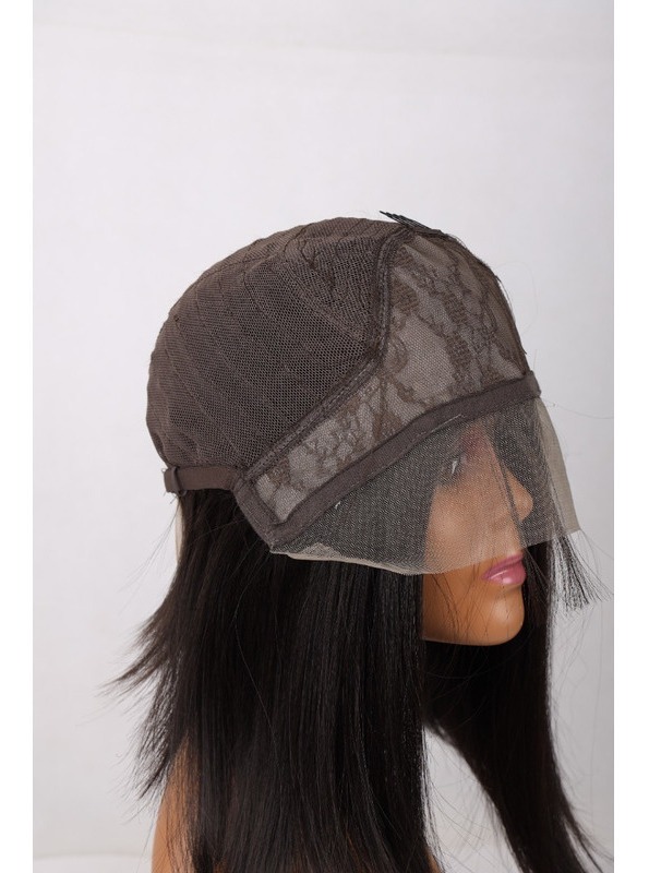 Peruca De Cabelo De Fibra Química Reta 35cm Preto Natural - Imagem 8