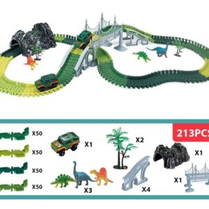 Pista De Carrinhos De Brinquedo Infantil Dinossauro 213p