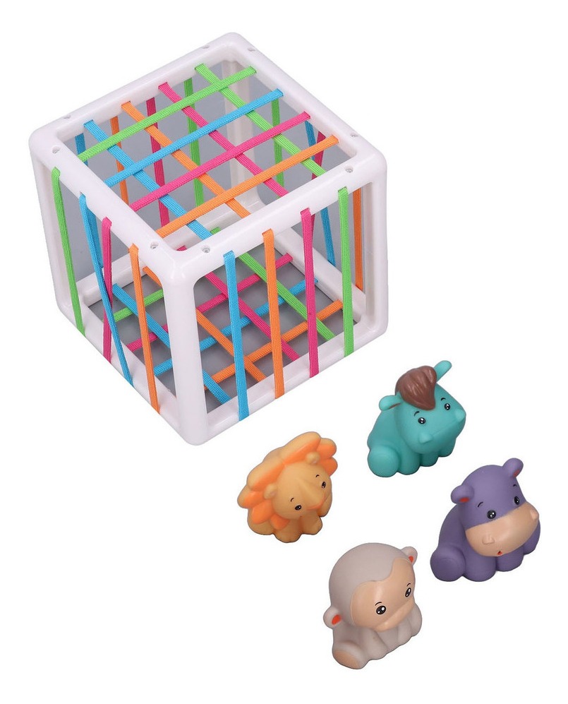 Caixa Sensorial Infantil Brinquedo De Seleção De Forma De Be - Imagem 4