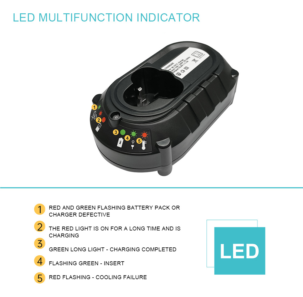 Dc10wa - Carregador De Bateria 10.8v/12v, Furadeira Elétrica - Imagem 7
