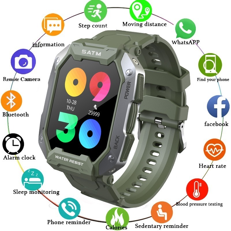 Smartwatch Masculino 1.71 Esportivo Natação Relógio Intelige - Imagem 31
