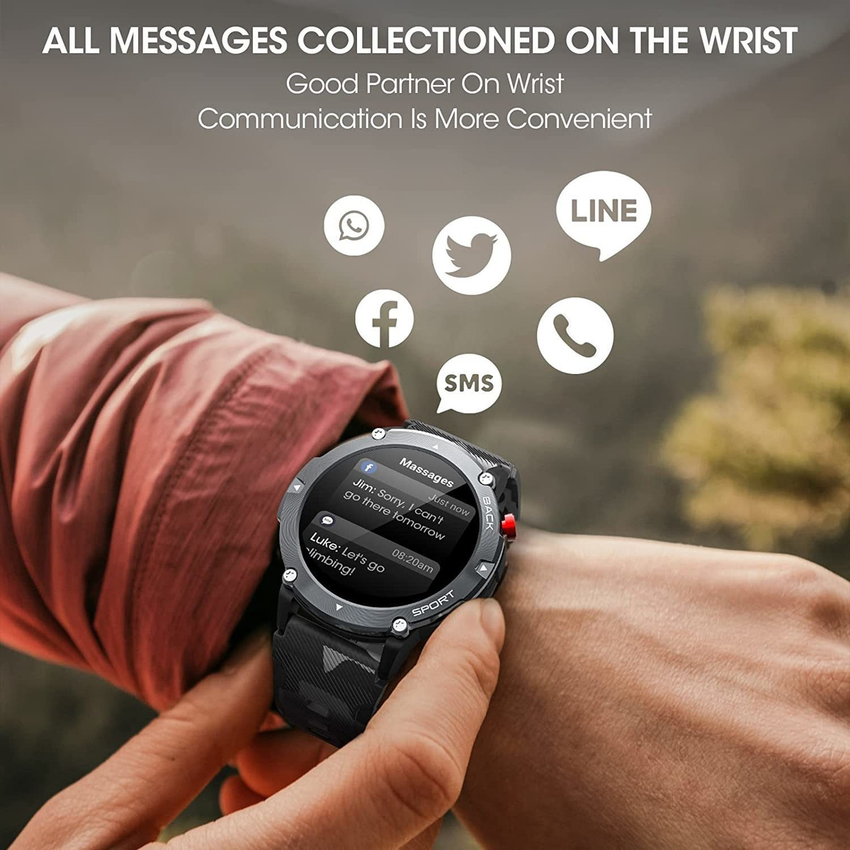 Smartwatch Para Homens (atendendo Ou Fazendo Chamadas) Para - Imagem 7