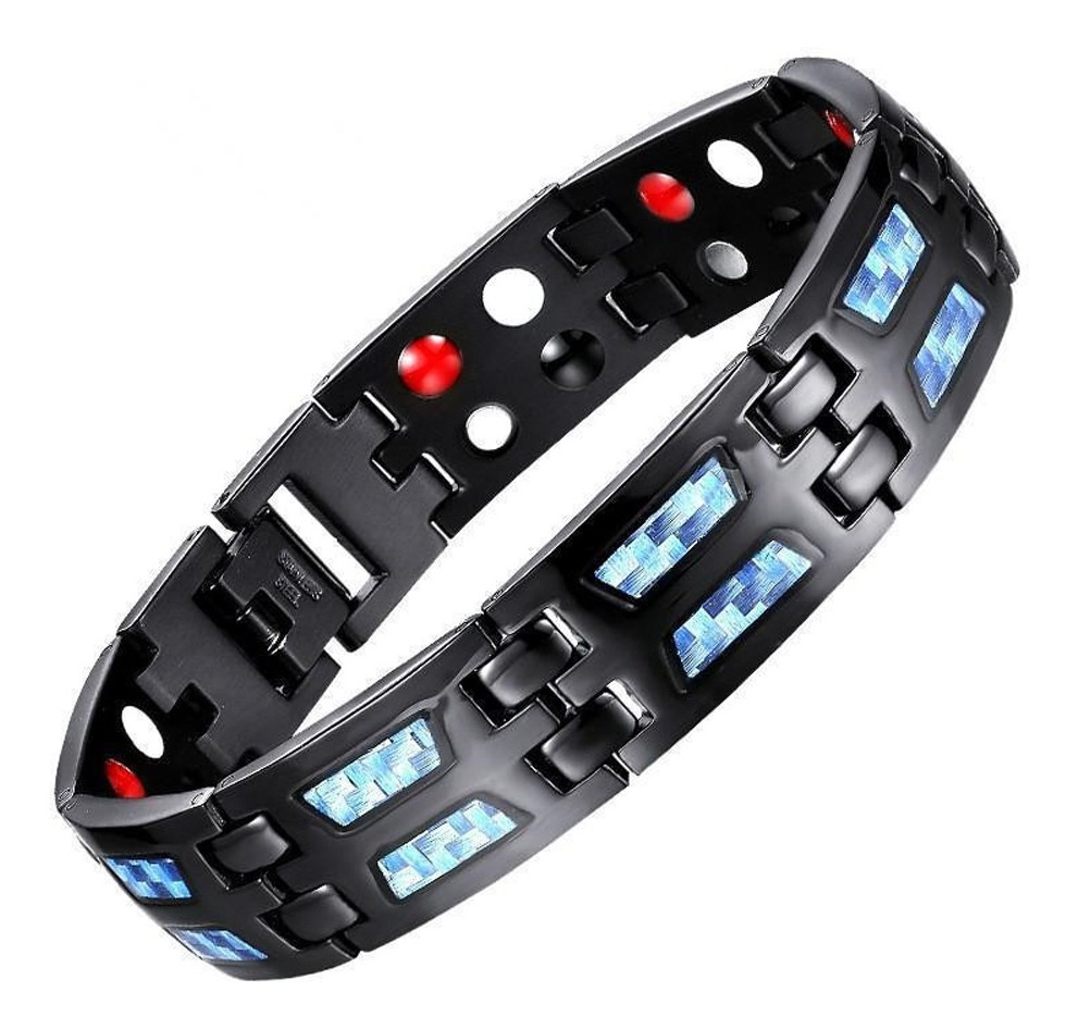 2pcs Pulseira De Terapia Magnética Linfa Pulseira De Emagrec - Imagem 5