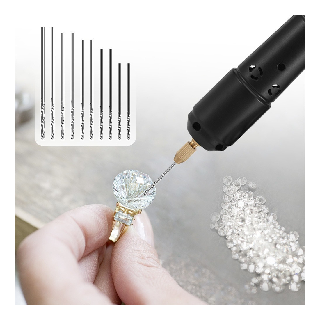 Gift Kit De Mini Broca Elétrica De Resina - Imagem 4