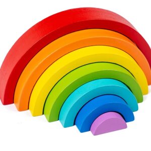 Brinquedos Infantis Vibrantes De Sete Cores Rainbow Arch Bri