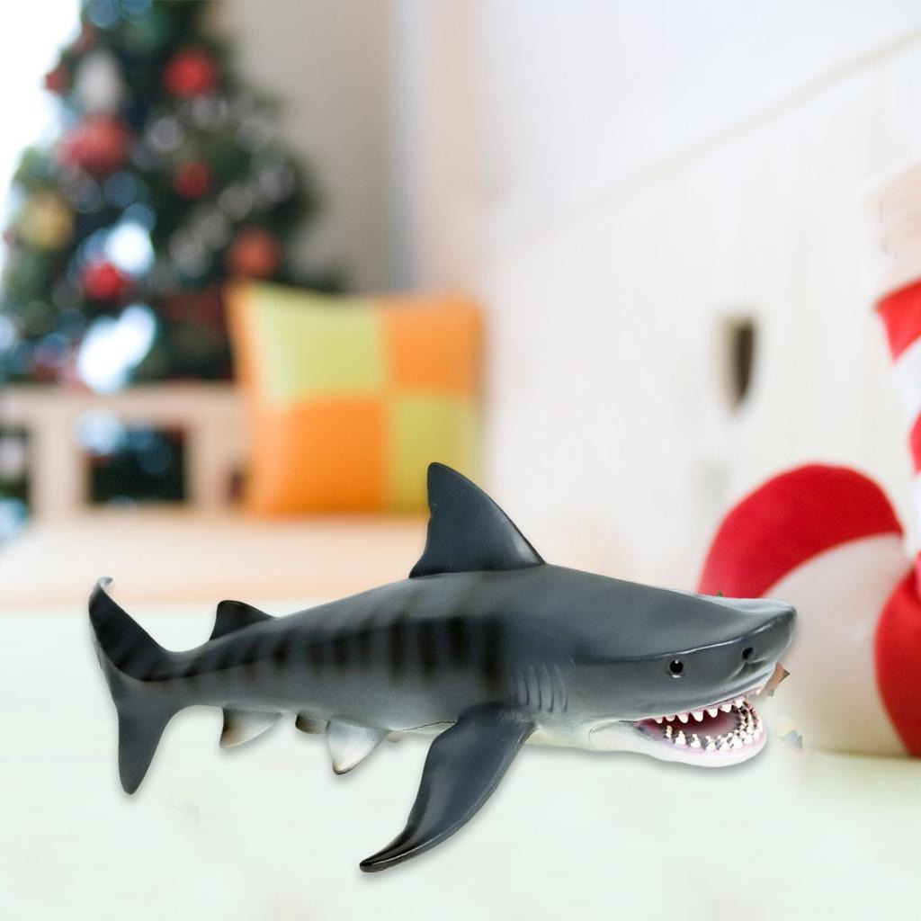 2 Peças De Ação De Tubarão Modelo Miniatura Brinquedo - Imagem 9