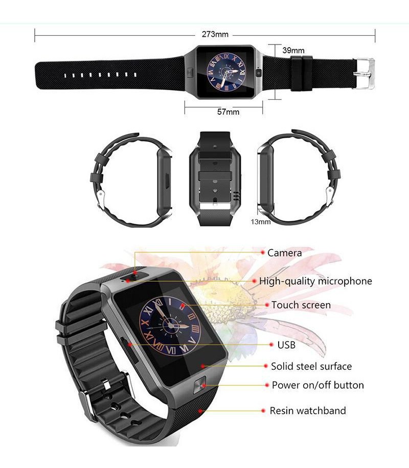 Smartwatch Com Câmera E Tela Sensível Ao Toque Digital - Imagem 9