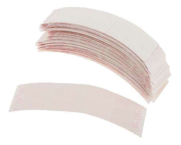 Pacote De 4 X 36mmmm De Peruca De C Curva Tiras Adesivas De