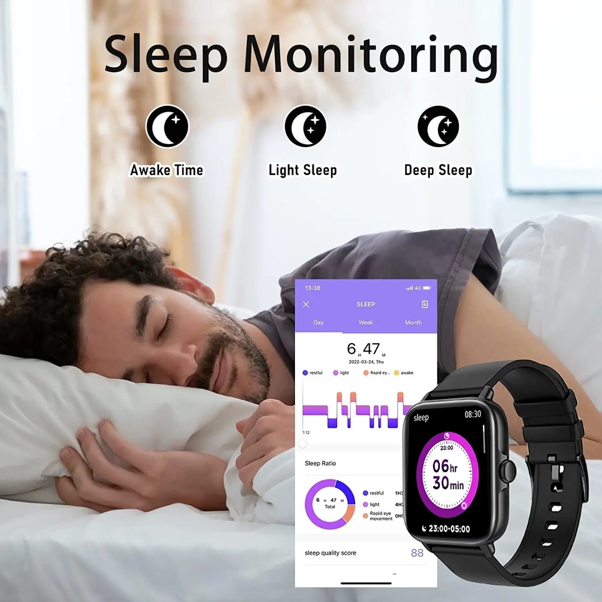 Smartwatch Para Homens E Mulheres (recepção De Cham - Imagem 12