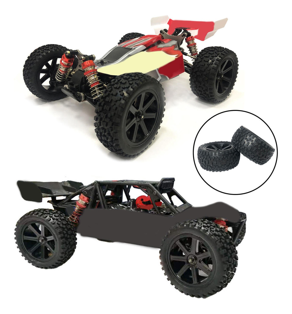 Alargamento Das Traseiras Dianteiras Para Wltoys 144001 1/14 - Imagem 3