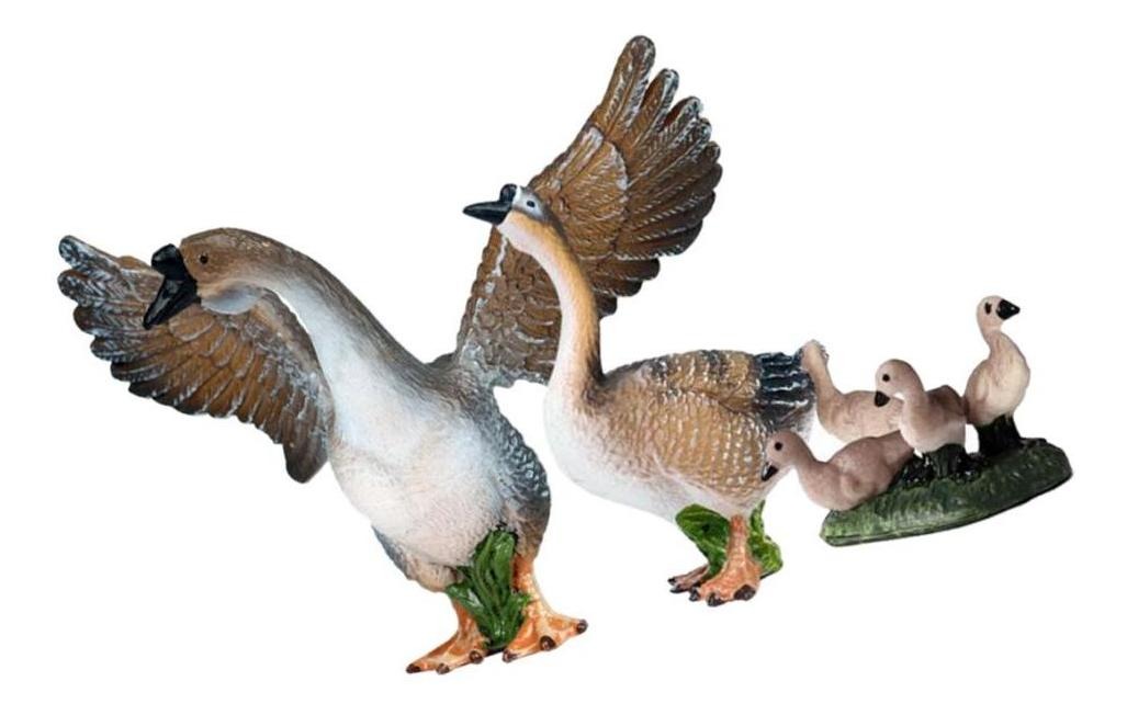 Wilflife Modelo Ganso Conjunto Modelo Animal Figura Presente - Imagem 3