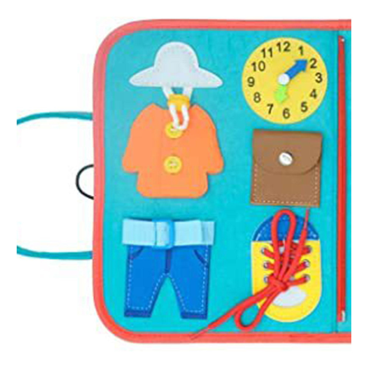 Montessori Toddler Busy Board Aprendizagem Educacional - Imagem 9