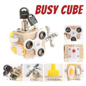 Cubo Sensorial Montessori/brinquedo Fidget