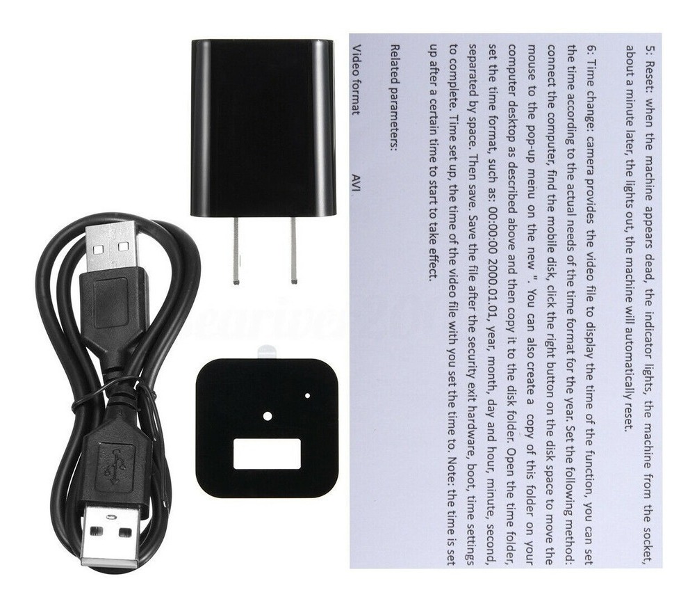 Hd 1080p Mini Carregador Câmera De Segurança Doméstica Dvr L - Imagem 8