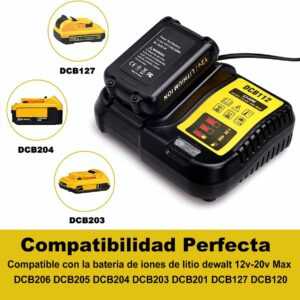 Carregador De Bateria De Íon-lítio Dewalt Dcb112 12v 14.4