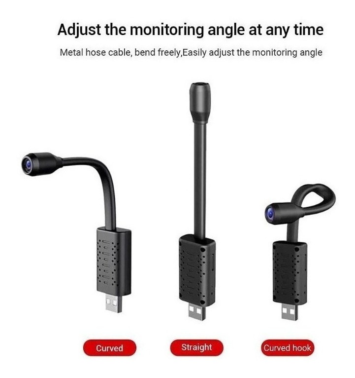 Mini Câmera Hidden Usb Wifi Spy Gravando Áudio Discreto - Imagem 6