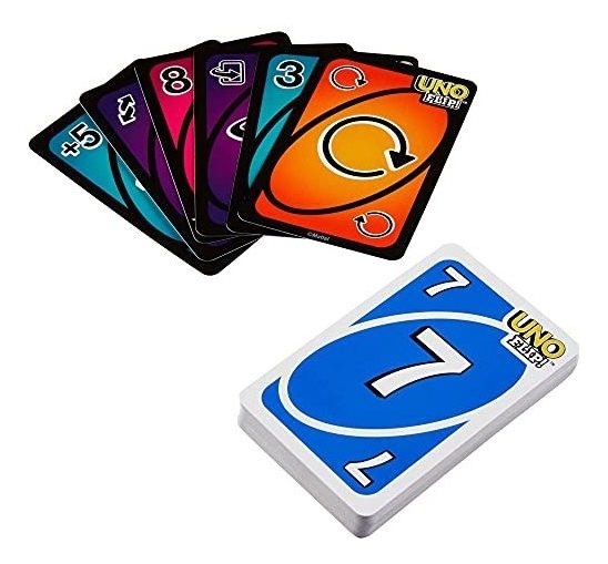 Jogo De Cartas Da Família Uno Flip Com 112 Cartas Em Uma Lat - Imagem 9