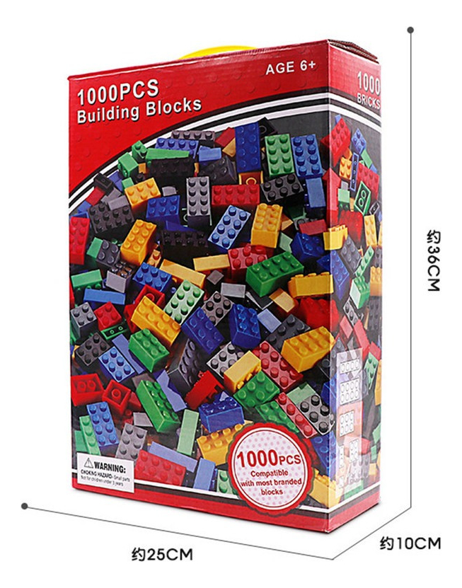 Brinquedo Blocos De Montar Infantil Educativo 1000 Peças - Imagem 4