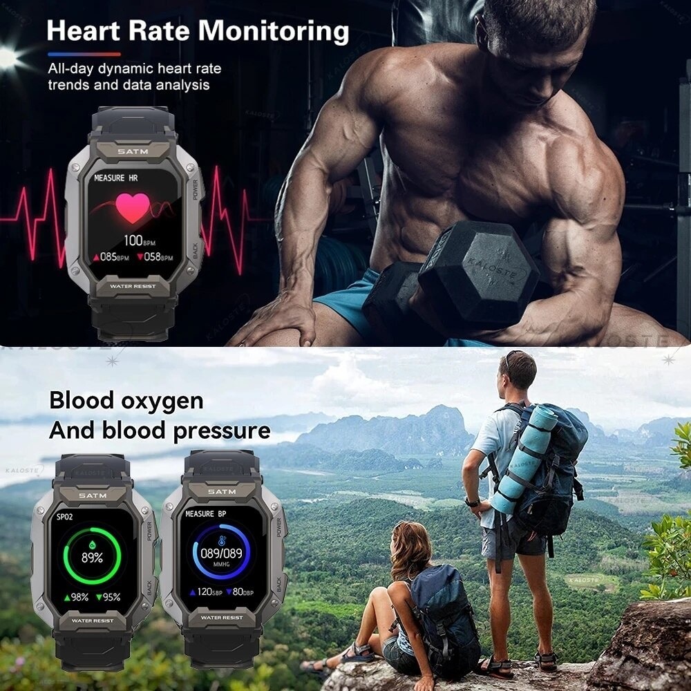 Smartwatch Masculino Impermeável De 1,71 Polegadas Com Chama - Imagem 3