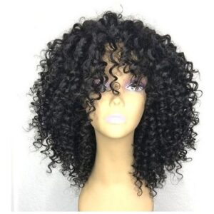 Peruca Cabelo Encaracolado Feminino Estilo Europeu Americano