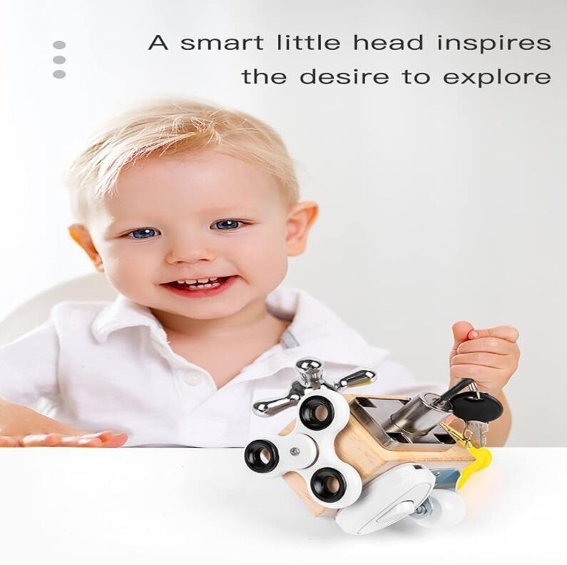 Brinquedos Educacionais Para Aprendizagem Busy Cube Brinqued - Imagem 8