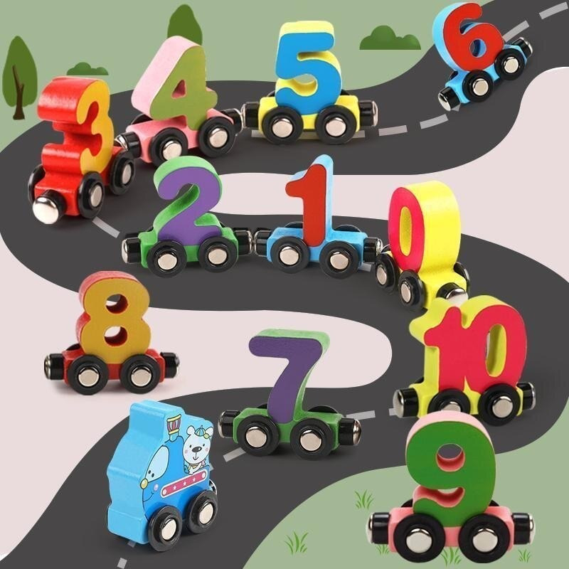 Educação Infantil Para Aprender Números E Letras Trem Magnét - Imagem 6
