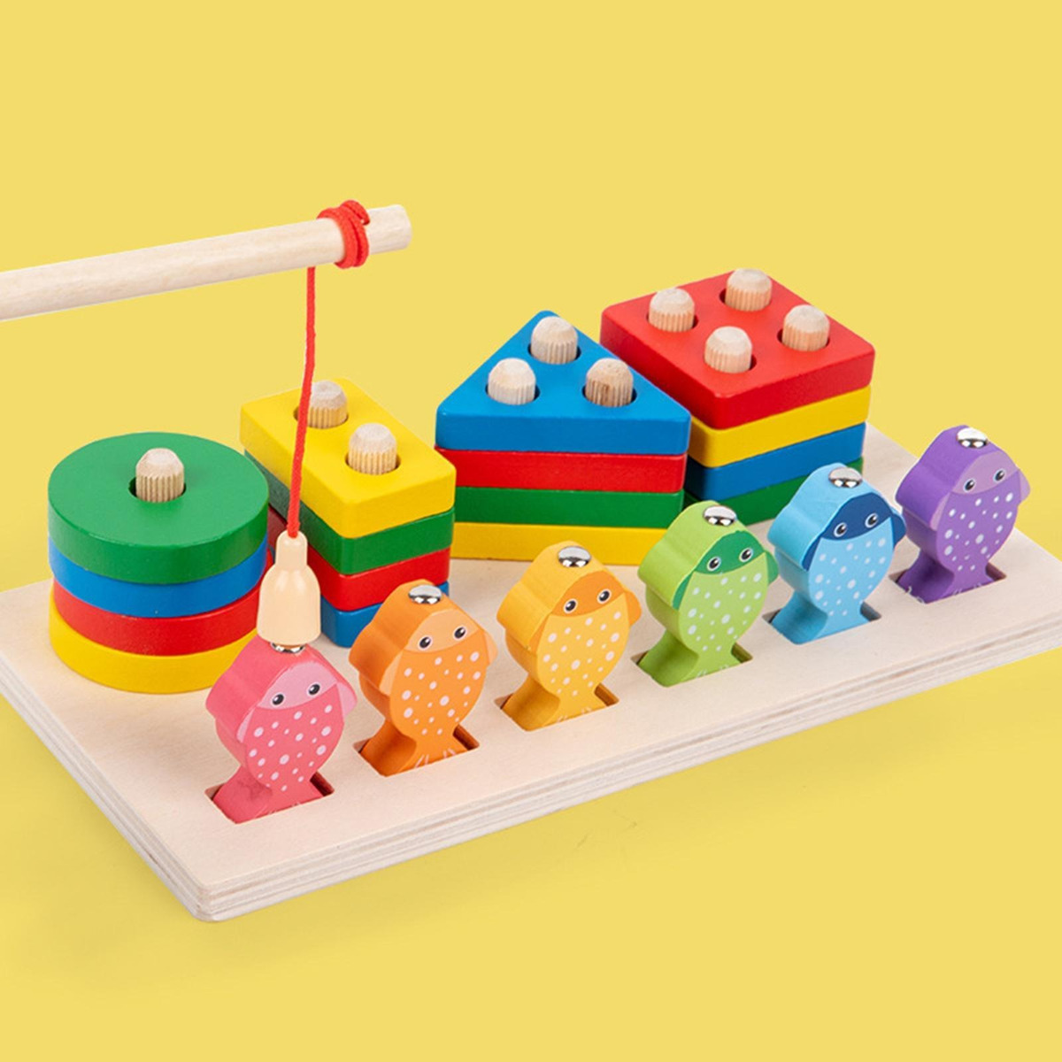 Conjunto De De Pesca Montessoriana Educativo Compatível Com - Imagem 4