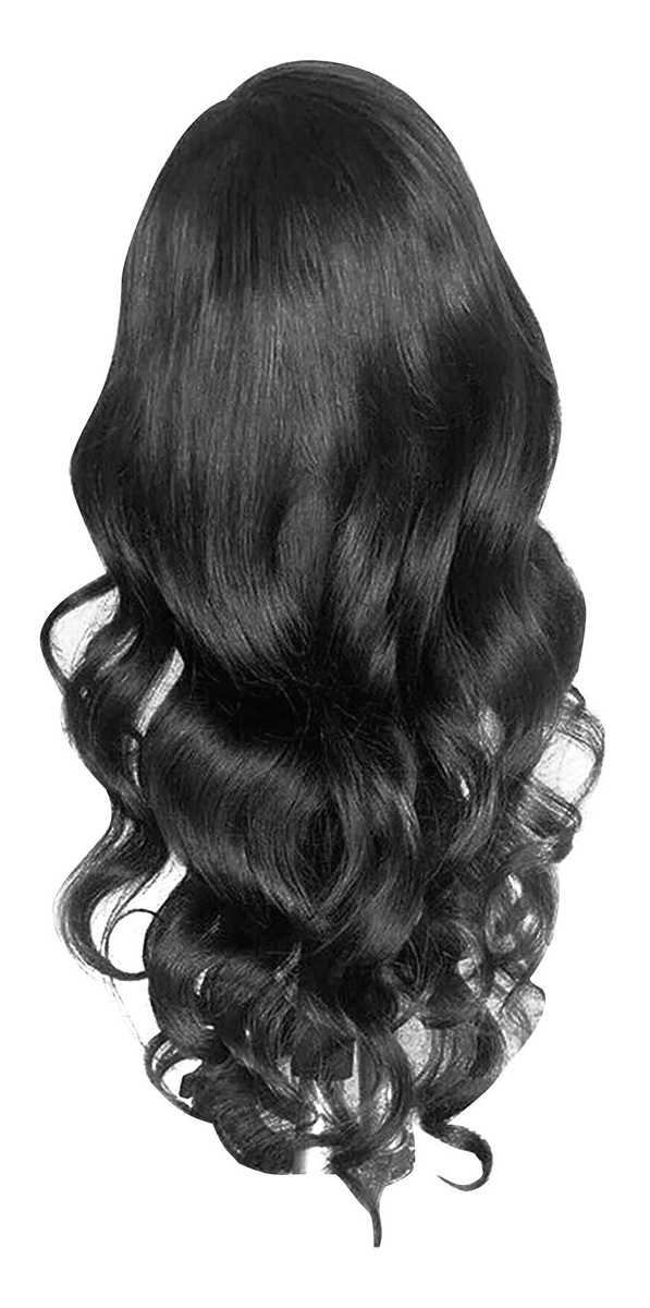 O Cabelo Encaracolado Ajusta A Peruca Ondulada Dos Cachos En