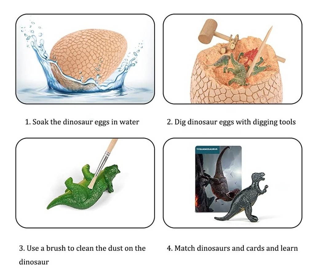 Ovos De Dinossauro Fósseis Para Cavar, Brinquedo Infantil - Imagem 7