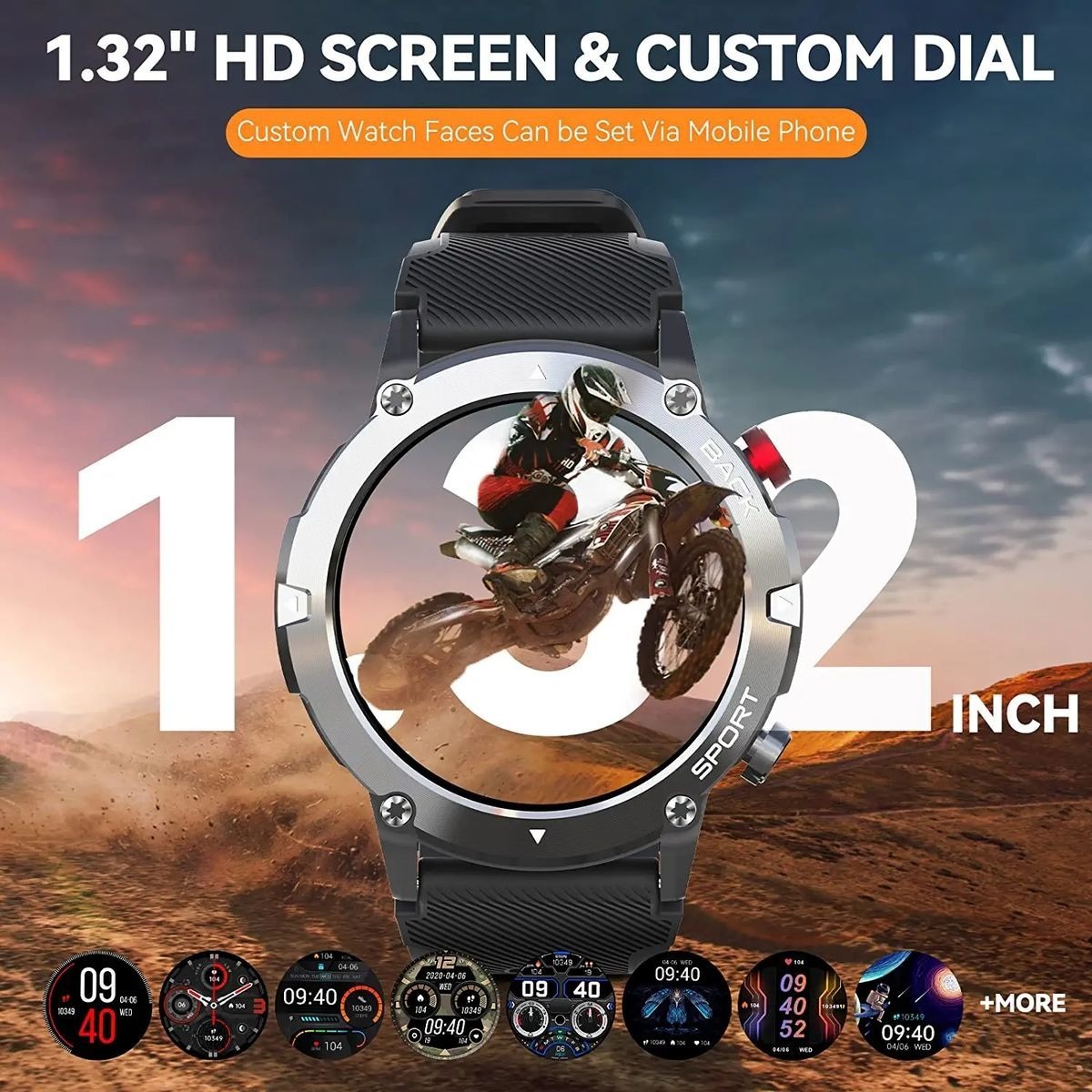 Smartwatch Para Homens Bluetooth Call - Imagem 13